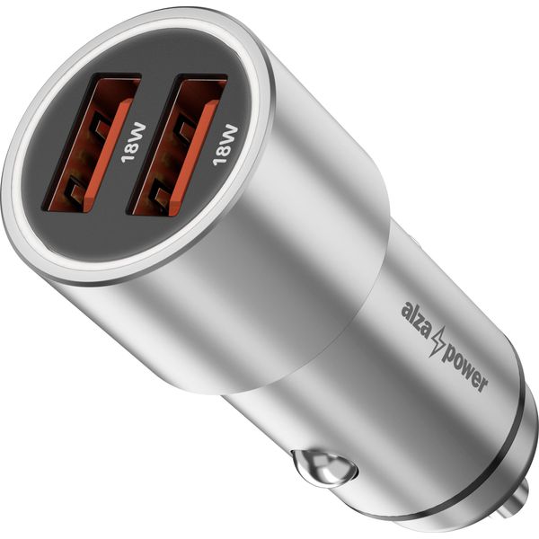 Caricabatterie Da Auto Alzapower X520 Carica Rapida 18W StříBrná-image
