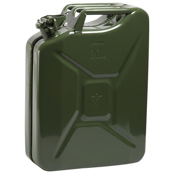 Valpro Tanica Di Carburante Capacità 20 L Verde Oliva Ral 6003 Lamiera D'acciaio L345Xl165Xh470Mm-image