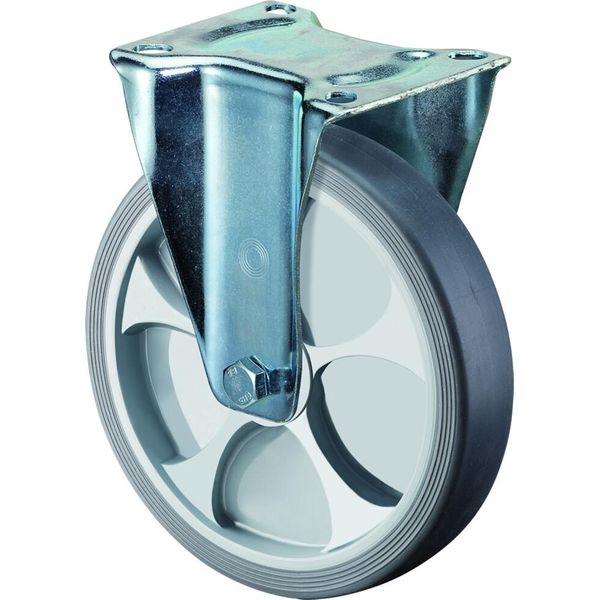 Ruota Fissa D.125Mm Trgf.120Kg Piastra Termoplastica L104Xl80Mm Bs Rollen-image