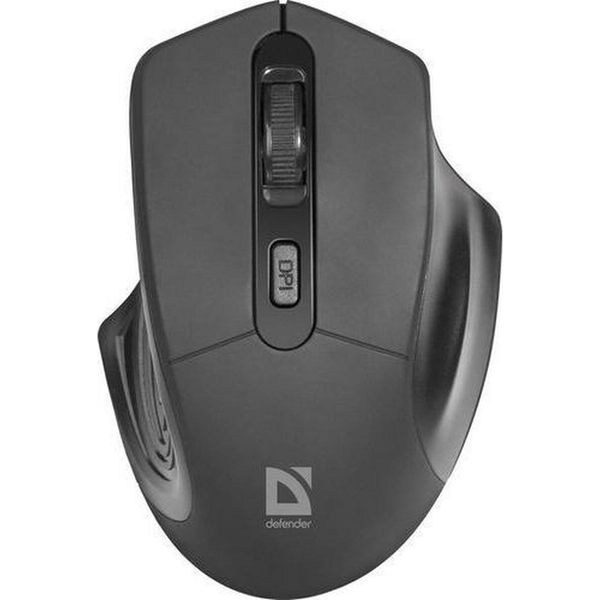 Optical Mouse Defender Datum Mb-345 Rf Black 1600Dpi 4P-image