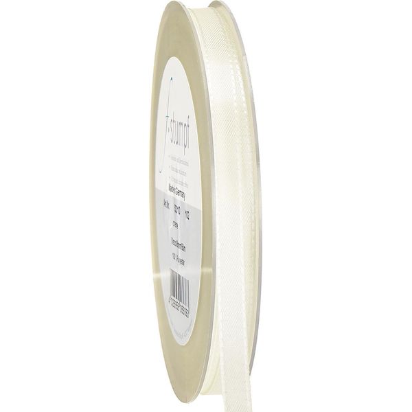 50M × 8Mm Visco Nastro Decorativo Nastro Taffetà Nastro Arco Nastro Regalo Nastro Tessuto Nastro Taffetà Arco, Colore: Crema-image