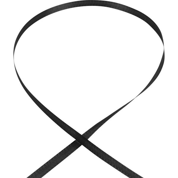 50M × 8Mm Visco Nastro Decorativo Nastro Taffetà Nastro Arco Nastro Regalo Nastro Tessuto Nastro Taffetà Arco, Colore: Nero-image