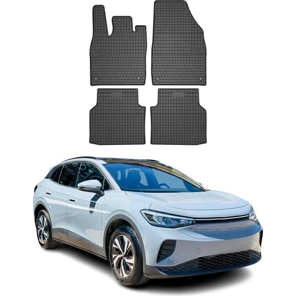 2020-2025 Vw ID.4 Tappetini Tpe Nero 4 Pz-image