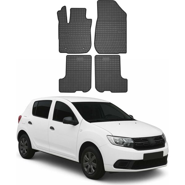 2012-2020 Dacia Sandero FußMatten Gummi Schwarz 4 Tlg-image