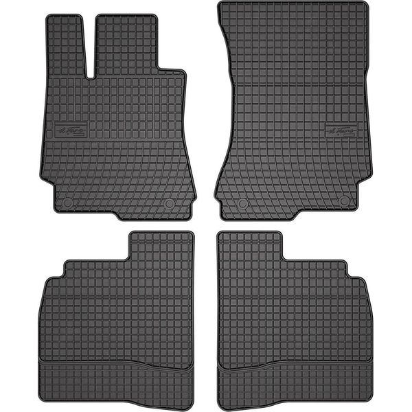 2005-2013 Mercedes Classe S W221 Tappetini In Gomma Nero 4 Pz-image