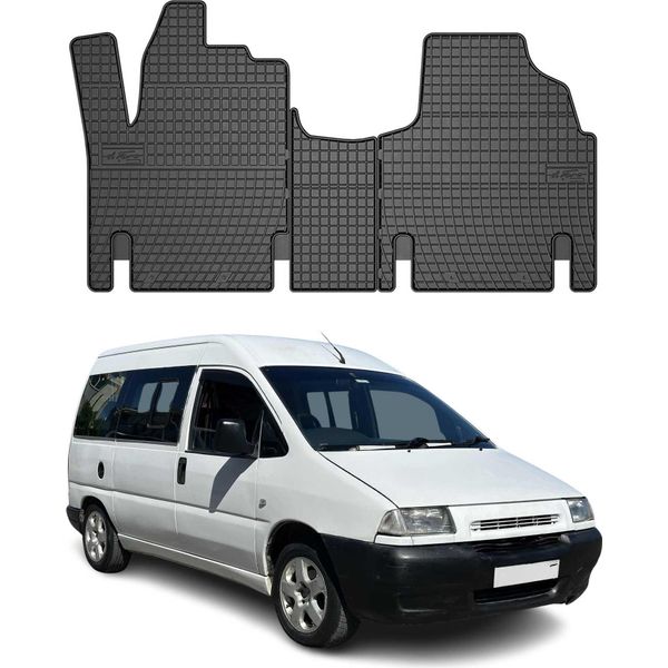 1994-2006 Citroen Jumpy Tappetini Tpe Nero 3 Pz-image