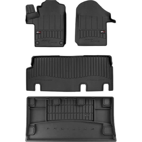 Set Di Tappetini E Fodere Per Il Bagagliaio Omac Per Mercedes Vito W447 2014-2025 Gomma 4X-image