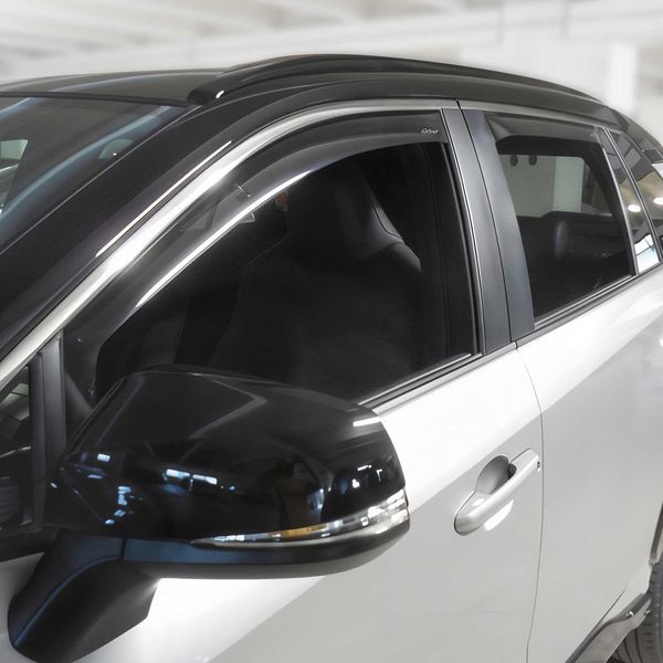Paravento Parapioggia Per Toyota RAV4 2019-2025 Acrilico Scuro 4 Pz-image