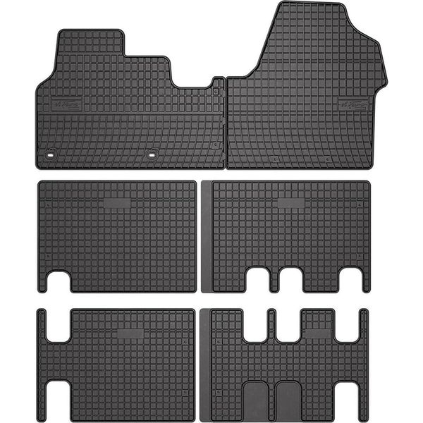 Set Di Tappetini E Rivestimenti Per Il Bagagliaio Per Citroen Jumpy 2016-2025 In Gomma 3D Tpe Nero-image