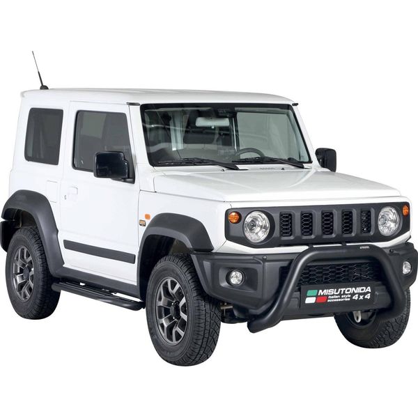 Barra Di Protezione Paraurti Anteriore Per Suzuki Jimny 2018-2025 ø76Mm Acciaio Nero-image