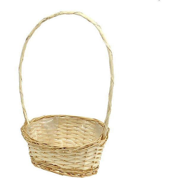 Cestino Regalo Con Manico In Legno Per Piantare E Decorare-image