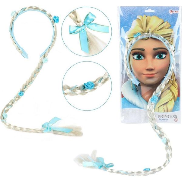TOI-TOYS Fascia Per Capelli Con Treccia Ice Princess-image