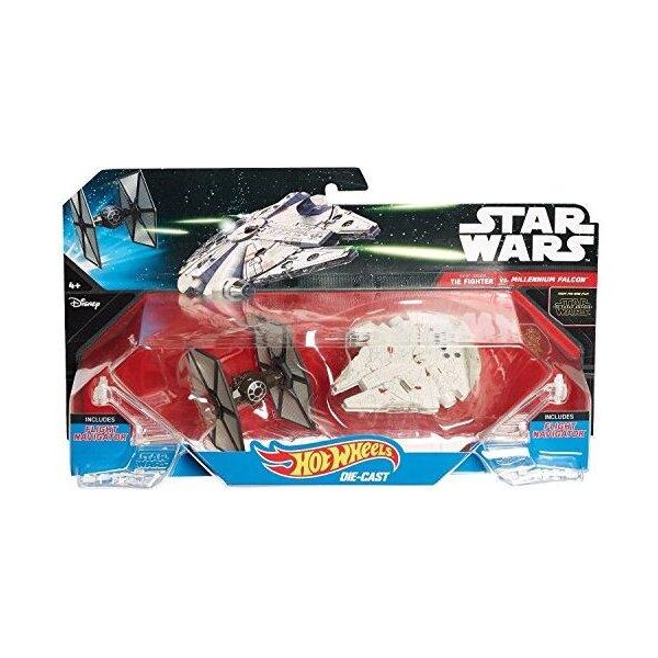 Hot Wheels Star Wars: The Force Awakens Primo Tie Fighter Vs. Millennium Falcon 2-Pack-image