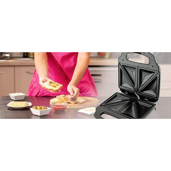 Eta | Sandwich Maker | ETA415190010 | 750 W | Number Of Plates 1 | Number Of Pastry 2 | Black-image