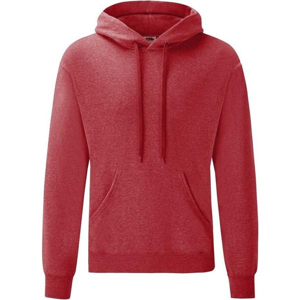 Felpa Con Cappuccio / Felpa Con Cappuccio / Maglione Con Cappuccio BC366 (Xl) (Rosso Screziato) Di Fruit Of The Loom Uomo-image