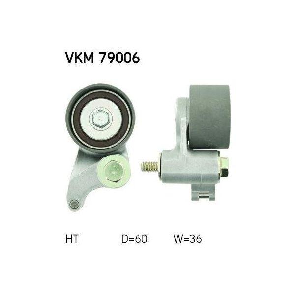 Skf Vkm 79006 - Oe 97136256 Puleggia Tendicinghia, Cinghia Dentata Per Frontera B (U99)-image