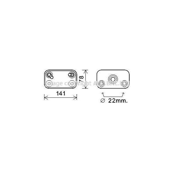Prasco BW3406 - Radiatore Olio Oe 17101439112 Per X5 (E53)-image