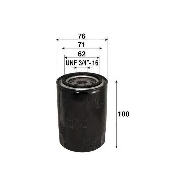 Valeo 586028 - Oe 1039020 ÖLfilter FüR Mondeo Ii, Orion Iii (Gal), Escort V, Escort Vi, Escort Vii, Fiesta Iv, Fiesta V, Fiesta Iii-image