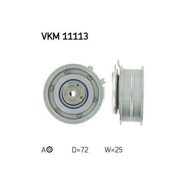 Skf Vkm 11113 Rullo Tenditore, Cinghia Dentata Oe 06A109479 Compatibile Con A3 8L, A3 8P, A4 8D, A4 8E, Alhambra, Altea, Altea Xl, Cordoba, Exeo, Ibiza, Leon, Toledo, Fabia, Octavia, Superb, Bora, Caddy, Golf Iv, Golf Plus, Golf V, Golf Vi, Jetta, Multivan V, New Beetle, Passat 3B, Passat 3C, Polo 6V, Sharan, Touran, Transporter V-image