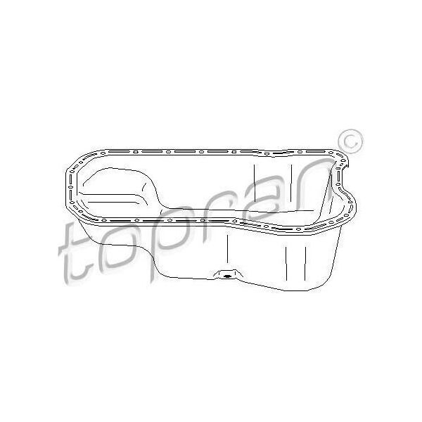 Topran 113 274 - Oe 021 103 601B Coppa Dell'olio Per Vento (1H), Sharan (7M), Passat (35I), Golf Iii (1H)-image