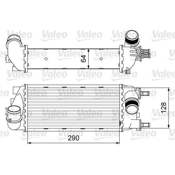 Valeo 818585 - Intercooler Oe 51855481 Per 500 (312), Panda-image