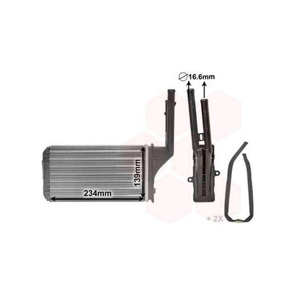 Van Wezel 40006049 - Oe 96090004 Scambiatore Di Calore, Riscaldatore Per Saxo, 106 Ii-image