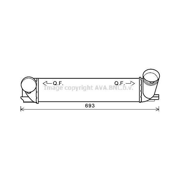 Prasco BWA4473 - Intercooler Oe 17517800682 Per Serie 3 (E90), Serie 3 (E92), Serie 3 (E91), X1 (E84)-image