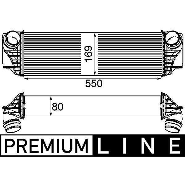 Mahle Ci 185 000P - Intercooler Oe 17 11 7 812 016 Per Serie 5 (F10), Serie 5 Gt (F07), Serie 5 (F11), Serie 6 (F12), Serie 6 (F13), Serie 6 (F06), Serie 7 (F01)-image
