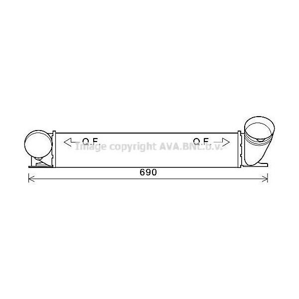 Prasco BWA4482 - Intercooler Oe 17517789333 Per Serie 3 (E90), Serie 3 (E93), Serie 3 (E92), Serie 3 (E91)-image