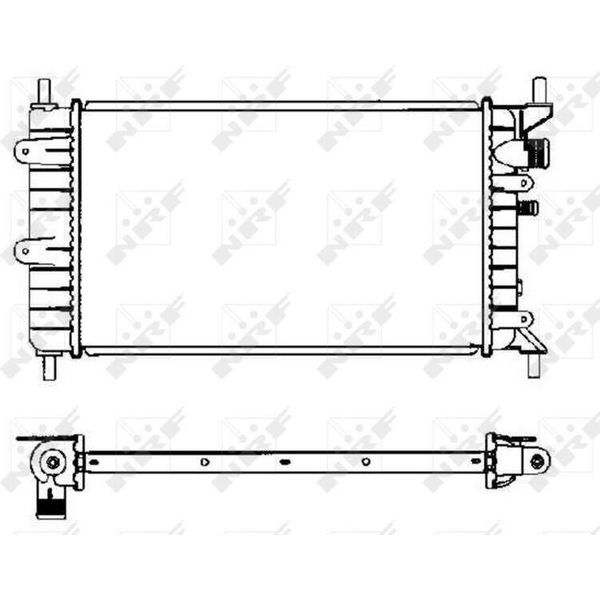 Nrf 504437 - Oe 1664036 Radiatore, Raffreddamento Motore Per Escort V, Escort Vi, Orion Iii (Gal)-image