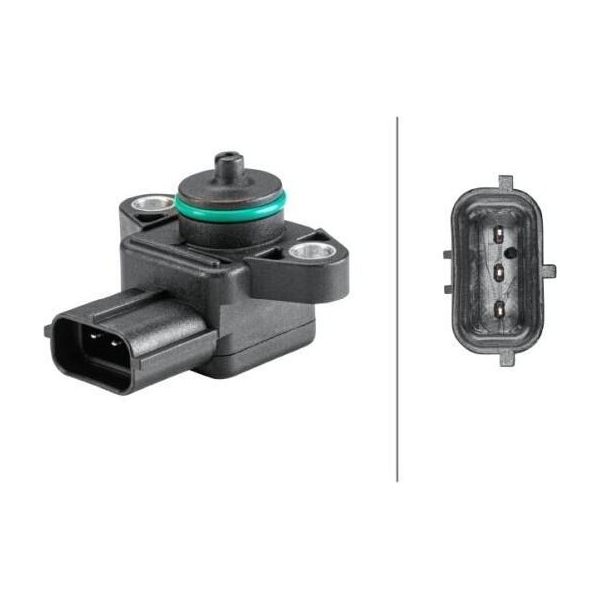 Hella 6PP 358 152-231 - Sensore Di Pressione Di Sovralimentazione Oe 71742176 Per Sedici-image
