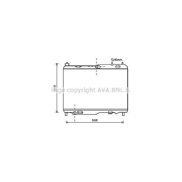 Prasco FD2442 - Oe 1516268 Radiatore, Sistema Di Raffreddamento Del Motore Per B-Max, Ecosport, Fiesta Vi, Ka+ (Fk), Tourneo Connect, Transit Courier-image