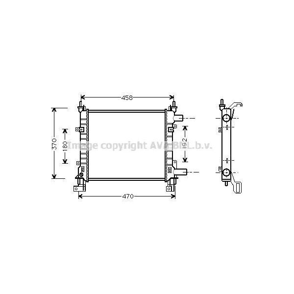 Prasco FDA2260 - Oe 1025533 Radiatore, Raffreddamento Motore Per Ka (Rb)-image