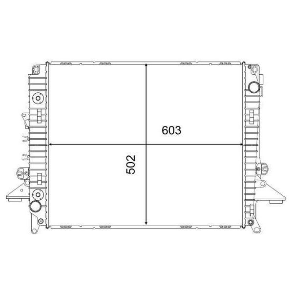 Mahle Cr 2577 000S - Oe LR021778 Radiatore, Raffreddamento Motore Per Discovery Iii (L319), Discovery Iv (L319)-image