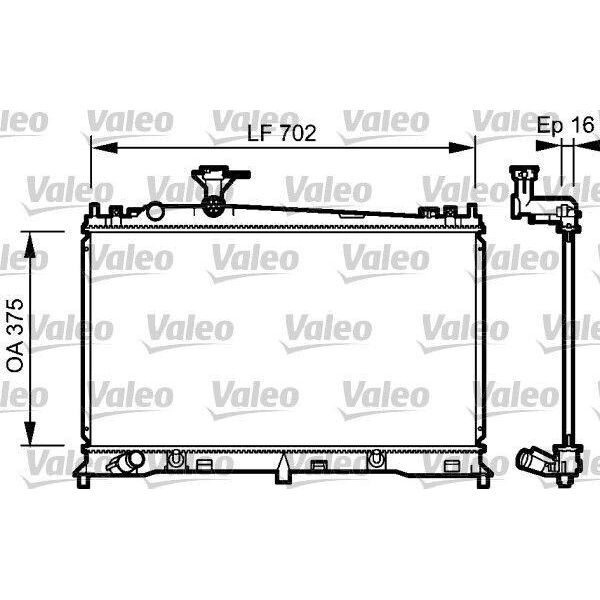 Valeo 734483 - Radiatore Oe LF21 15 200, Raffreddamento Motore Per 6 (G)-image