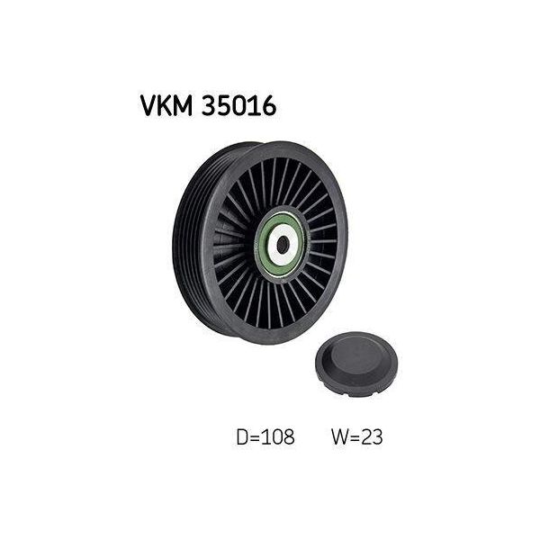 Skf Vkm 35016 Rullo Di Rinvio/Guida, Cinghia Trapezoidale Dentata Oe 6112340193 Compatibile Con Viano, Sprinter, Classe V, Astra, Classe C, Cls, Classe E, Classe Gl, Glc, Gle, Classe Glk, Gls, Classe M, Classe S, Sl, Esprinter, Vito, Astra G, Signum, Speedster, Vectra, Zafira-image
