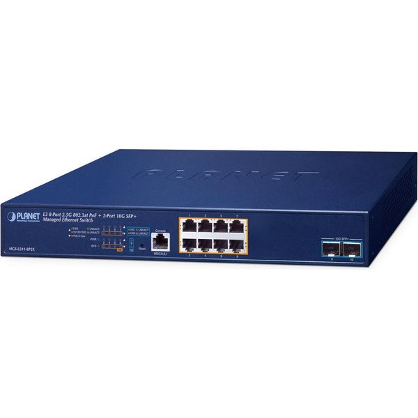 Planet Technology Corp. MGS-6311-8P2X Planet 8-Port Poe+ Managed Switch MGS-6311-8P2X-image