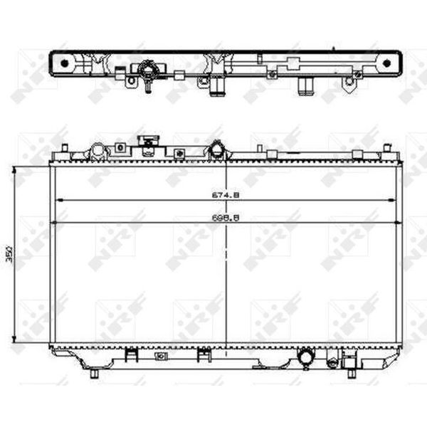 Nrf 509512 - Radiatore Oe RF1S15200A, Raffreddamento Motore Per 323 (Bj)-image