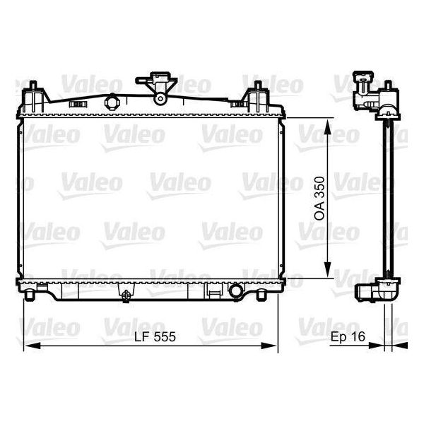 Valeo 735416 - Radiatore Oe ZJ38 15 200, Raffreddamento Motore Per 2 (De, Dh)-image