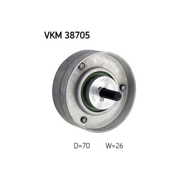Skf Vkm 38705 - Oe 11 28 0 946 004 Puleggia Folle, Cinghia A V Per R50, R53, R52-image