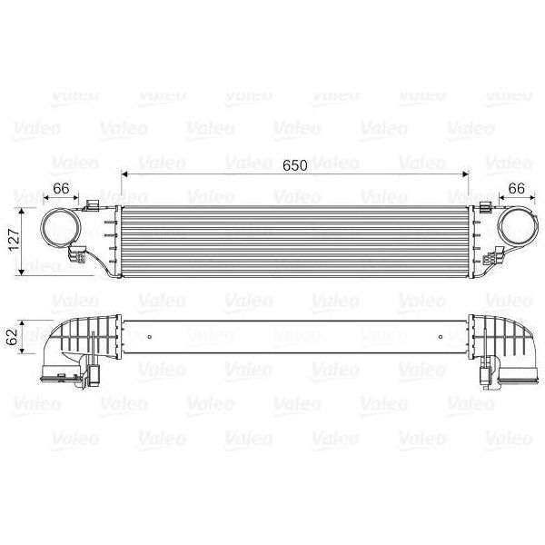 Valeo 818552 - Intercooler Oe 2035000500 Per Classe C (W203), Classe C (S203), Classe Clc (CL203), Clk (C209), Clk (A209)-image