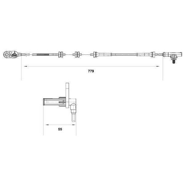 Bosch 0 265 007 633 - Sensore Abs Per Primera (P12)-image