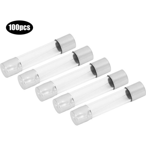 100Pcs 250V Tubo Di Vetro Fusibile Veloce Fusibile Accessorio Per La Protezione Del Circuito 6 X 30 Mm-image