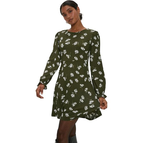 Dorothy Perkins - Mini Abito Da Donna DP4126 (44 It) (Verde Cachi)-image