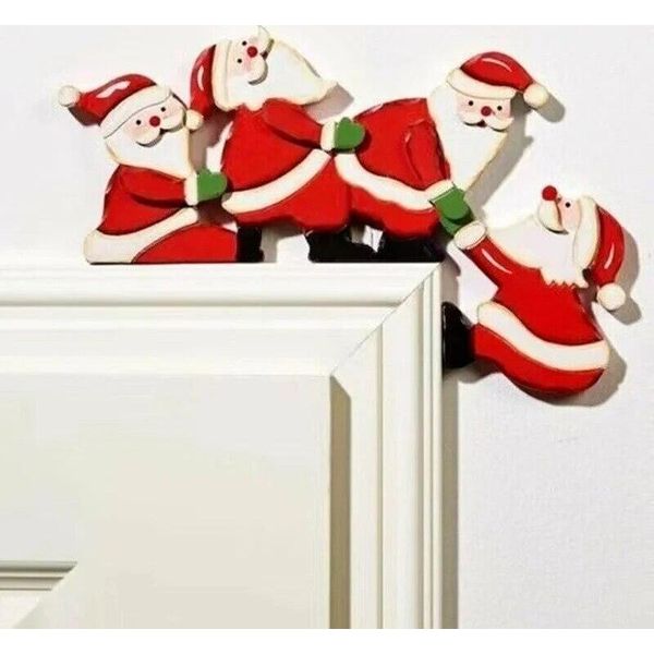 Decorazioni Natalizie Per Porte In Legno Decorazioni Natalizie Uomo Natale Alce In Legno Decorazioni Natalizie, Babbo Natale, Legno-image