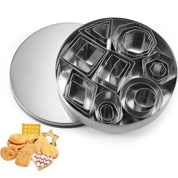 Set Di Tagliabiscotti 24 Pezzi Tagliabiscotti Mini Piccoli In Acciaio Inox Tagliabiscotti Tagliabiscotti Natalizi Per La Cottura, Stile 3, Acciaio Inox-image