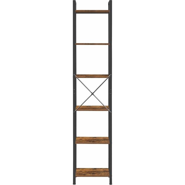 Vasagle Libreria, Scaffale, Scaffale In Piedi, Scaffale Per Dvd, Con 6 Livelli, Scaffale Per Ufficio, Scaffali Aperti, Per Ufficio, Soggiorno, Camera Da Letto, Cucina-image