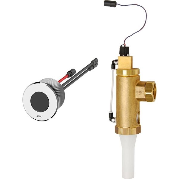 Kwc Ar Valvola Di Risciacquo Per Wc, F5, Elettrica, DN20, Montaggio A Parete Posteriore, F. Batt. Batt. / Alimentatore-image