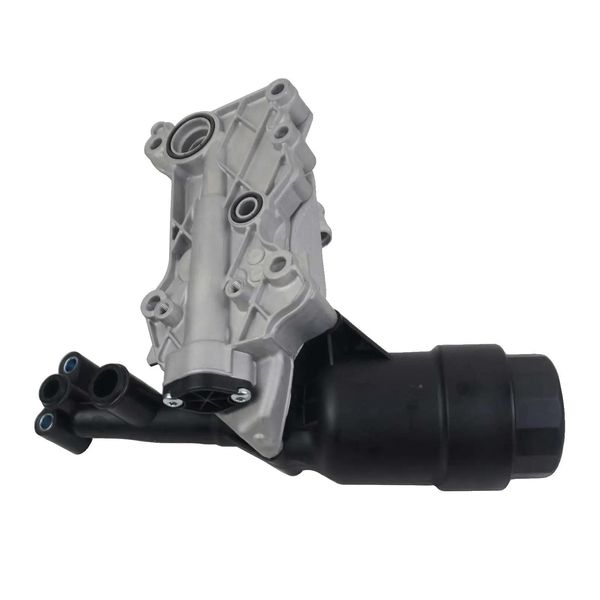 Alloggiamento Del Filtro Del Radiatore Dell'olio, Tecnopolimero, 15 Cm X 10 Cm X 8 Cm, Compatibile Con Mercedes-Benz Classe E, Ottimizzato Per La Circolazione Del Fluido, Numero Oem A6511801310-image