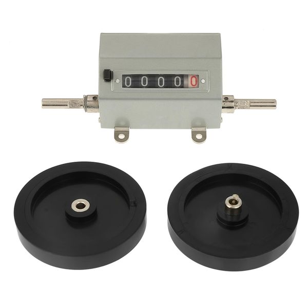 1Pc Rolling Wheel 5 Cifre 0?9999.9 Contatore Di Lunghezza Velocità Massima 350RPM Grigio Reset-image